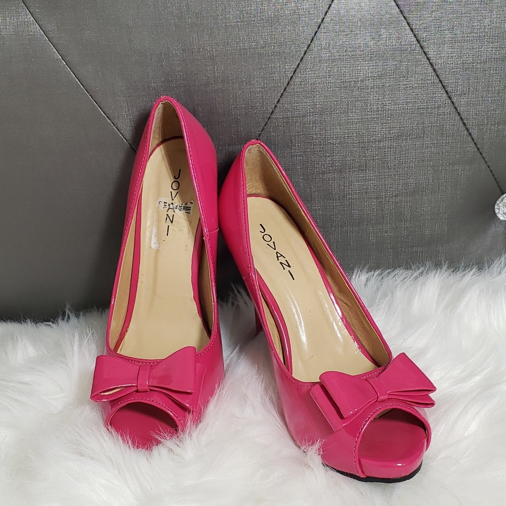 Jovani patent leather high heel